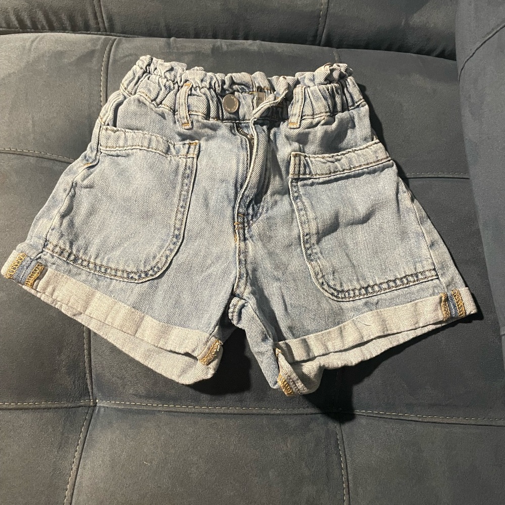Zara paperbag waist denim